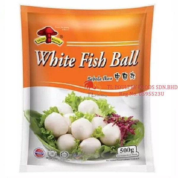 FROZEN WHITE FISH BALL (M) 500G