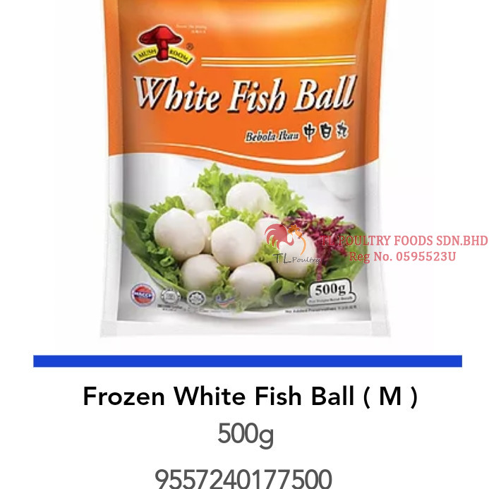 MR WHITE FISH BALL (M) 500GM