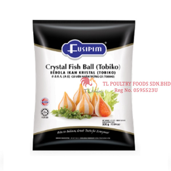 FU CRYSTAL FISH BALL (TOBIKO) 500GM