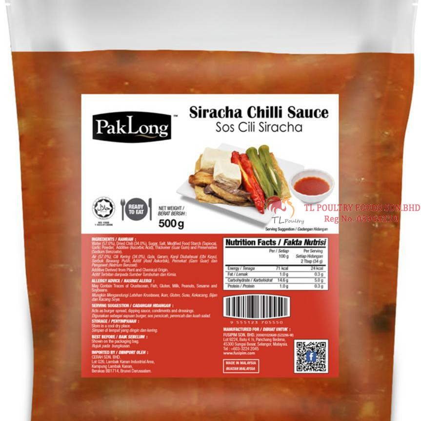 PAK LONG  SIRACHA CHILI SAUCE 