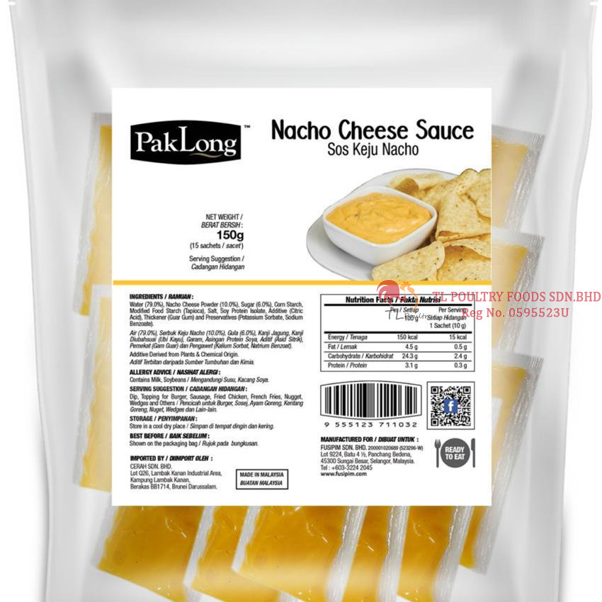 PAK LONG NACHO CHEESE SAUCE 150GM