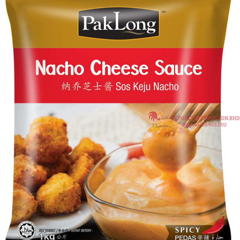 PAK LONG SPICY NACHO CHEESE SAUCE 1KG