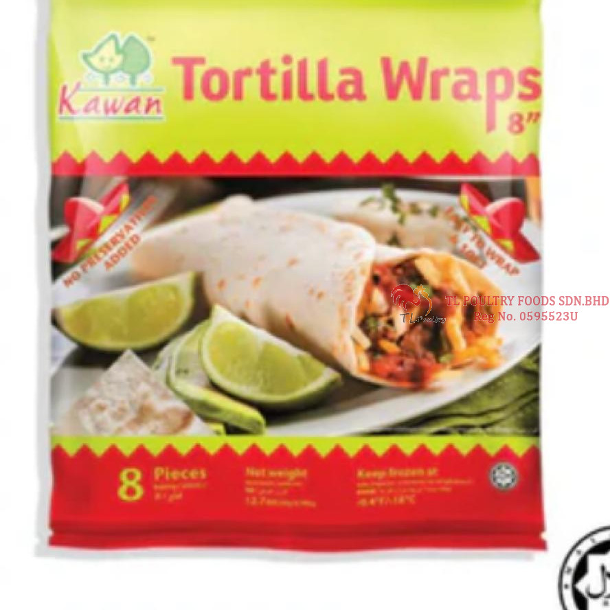 KW TORTILLA WRAPS 8PCS