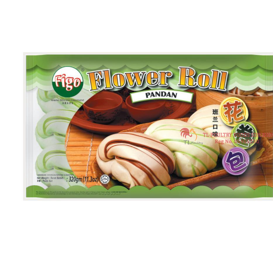 FIGO FLOWER ROLL (PANDAN) 320GM