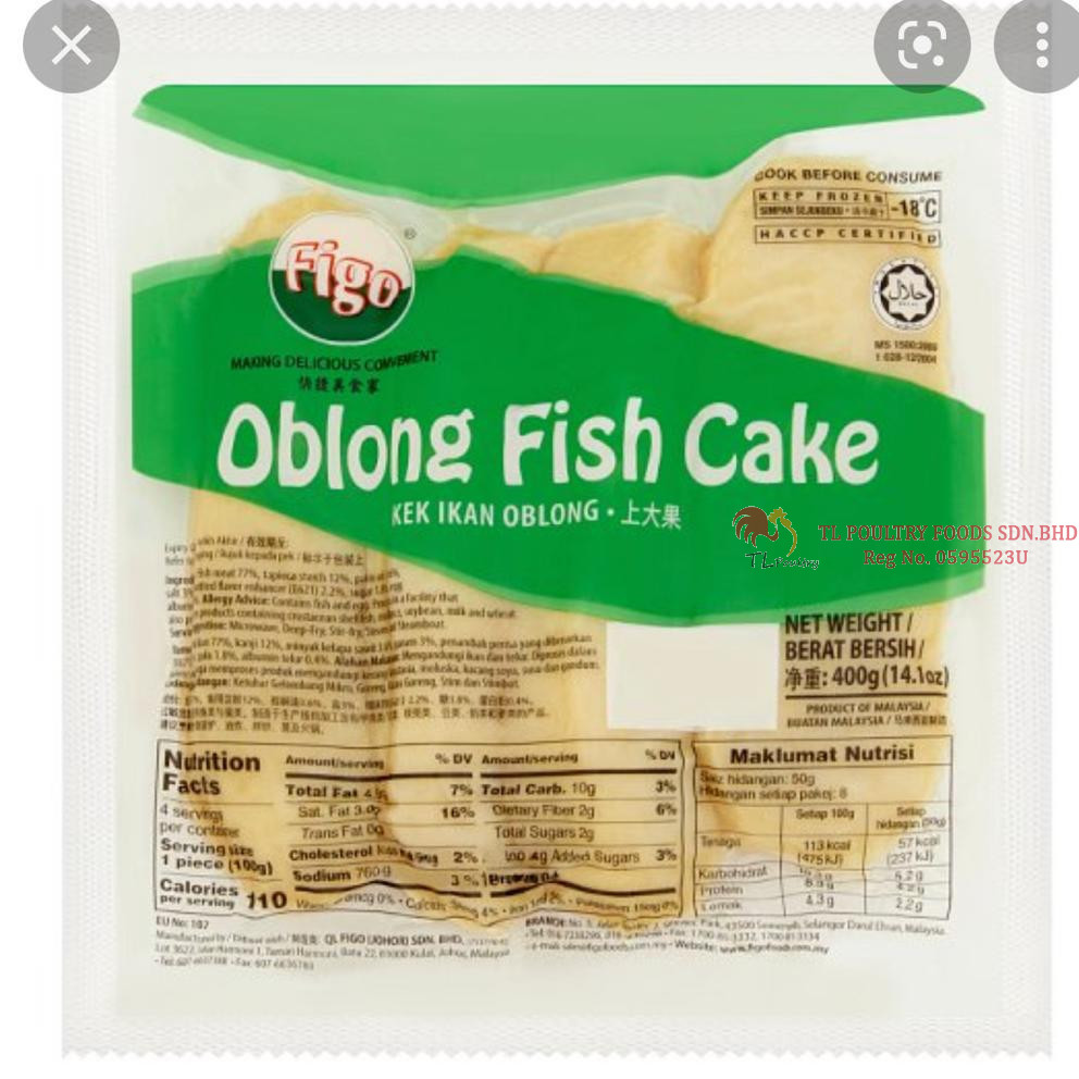 FIGO OBLONG FISH CAKE 400GM