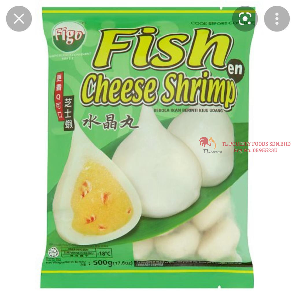 FIGO FISH ËN' CHEESE SHRIMP 500GM