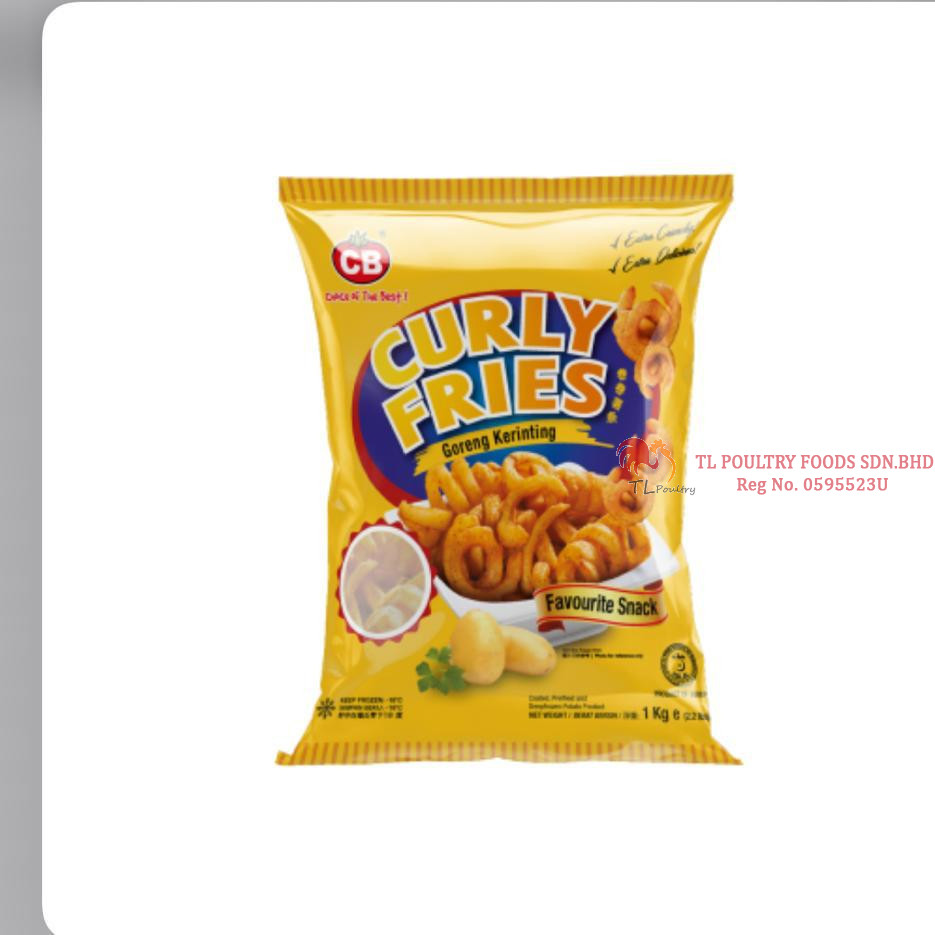 CB CURLY FRIES 1KG