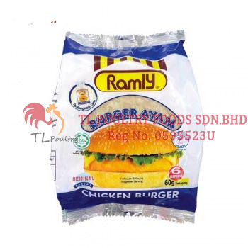 RAMLY CHICKEN BURGER  60GM