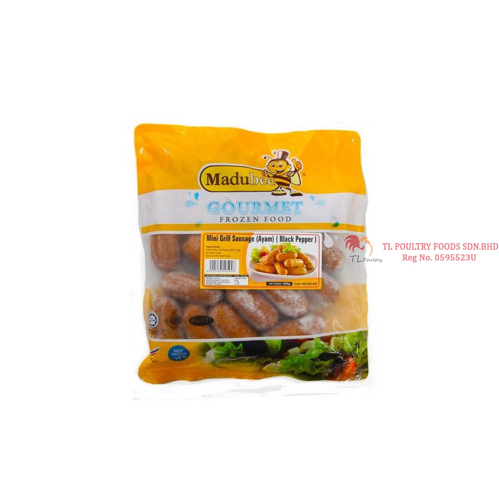 MADUBEE MINI GRILL SAUSAGE (BLACK PEPPER) 400GM