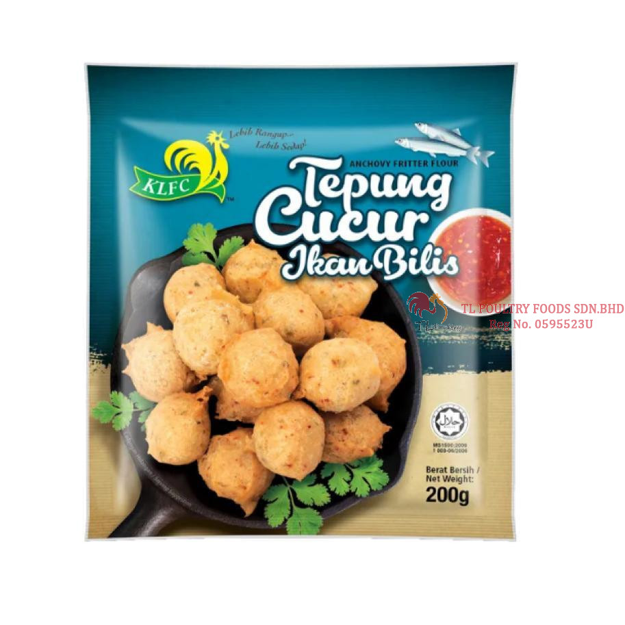 KLFC TEPUNG CUCUR IKAN BILIS 200GM