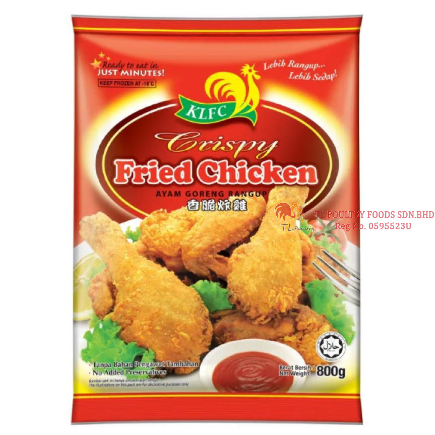 KLFC CRISPY FRIED CHICKEN 800GM