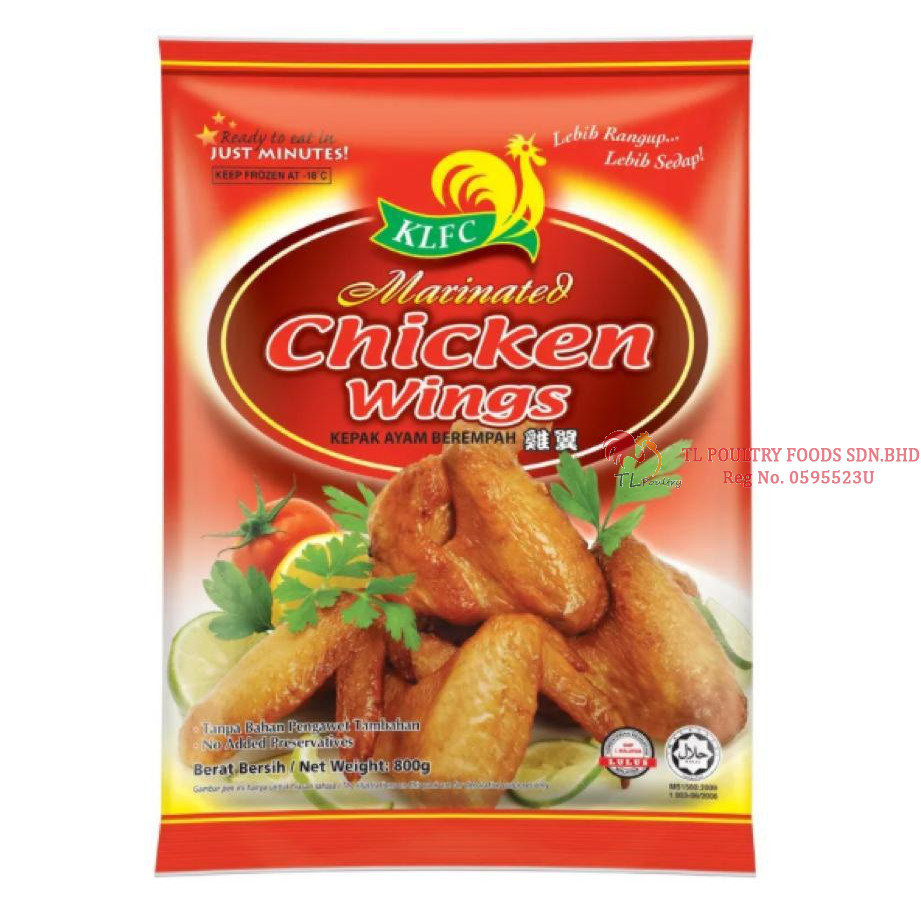 KLFC MARINATED CHICKEN WINGS 800GM