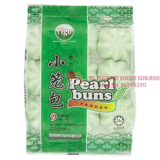 FIGO PEARL BUN (PANDAN) 225GM