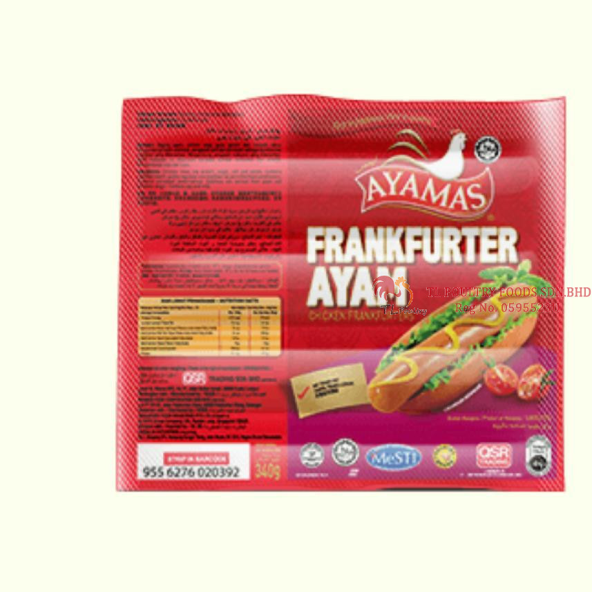 AYAMAS CHICKEN FRANKFURTER 340GM