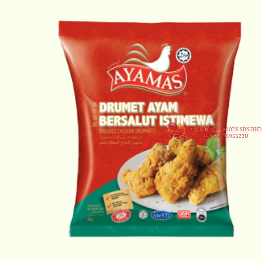 AYAMAS BREADED DRUMMET 850GM