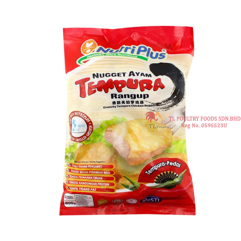 NUTRIPLUS TEMPURA NUGGET (SPICY) 800GM