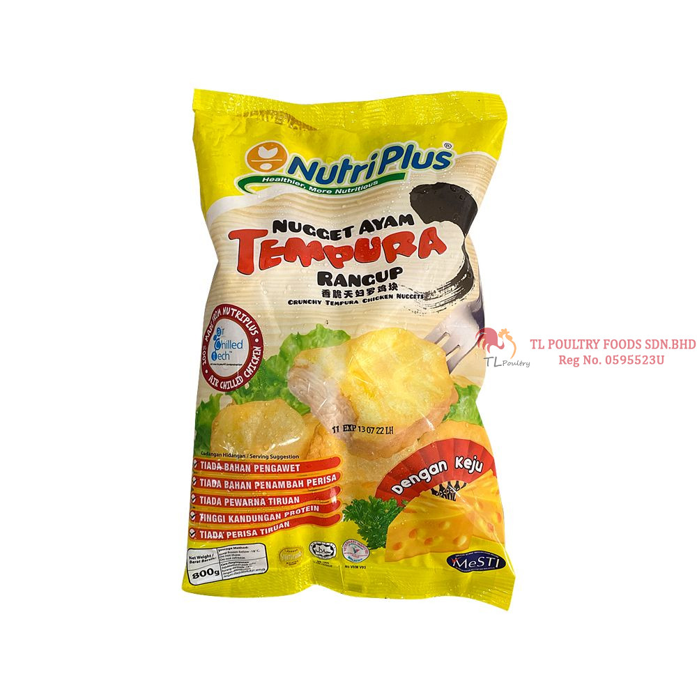 NUTRIPLUS TEMPURA NUGGET (CHEESE) 800GM