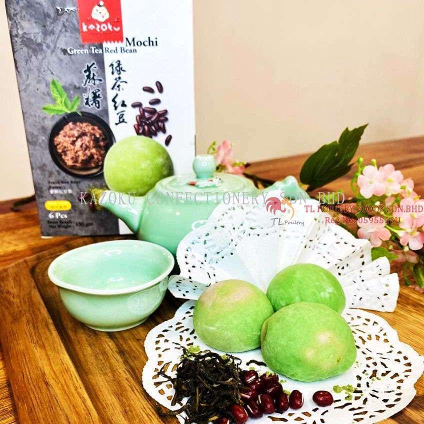 KAZOKU GREEN TEA & RED BEAN MOCHI 150GM