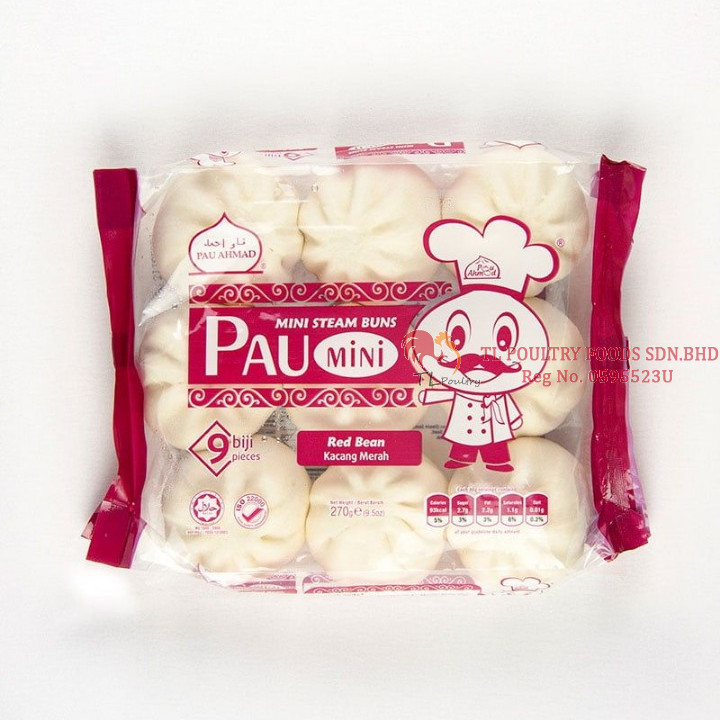 PAU AHMAD MINI STEAM BUN - RED BEAN