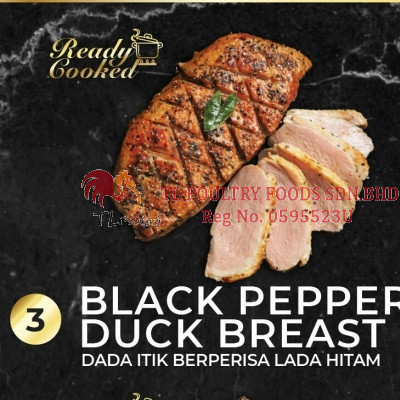 PG BLACK PEPPER DUCK BREAST 200GM