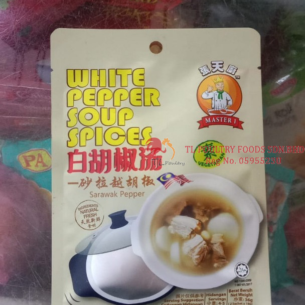 MASTER 1 WHITE PEPPER SOUP SPICES 36GM