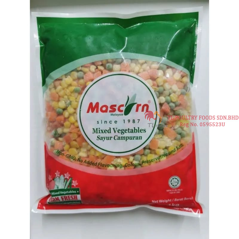 MASCORN MIX VEGETABLES 1KG