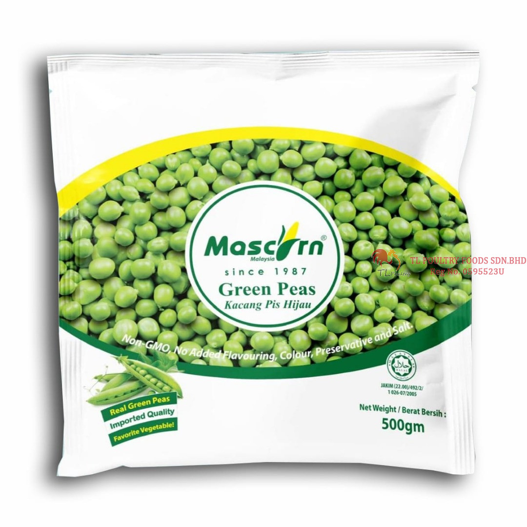 MASCORN GREEN PEAS 500GM