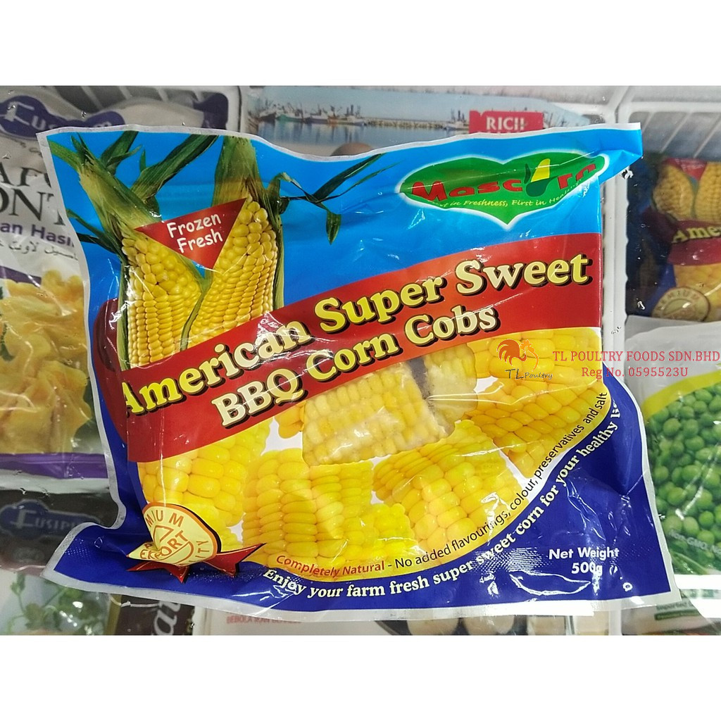 MASCORN SUPER SWEET CORN COBS (BBQ) 500GM