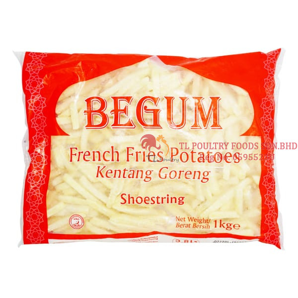 BEGUM FRENCH FRIES SHOESTRING 1KG