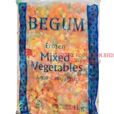 BEGUM MIXED VEGETABLES 1KG