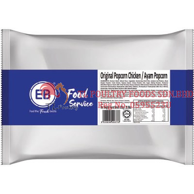 EB POPCORN CHICKEN (ORI) 850G