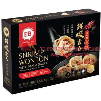 EB SHRIMP WONTON (MALA) 204G