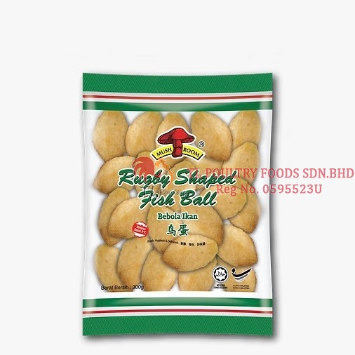 MR BEBOLA IKAN BERBENTUK RAGBI 300GM