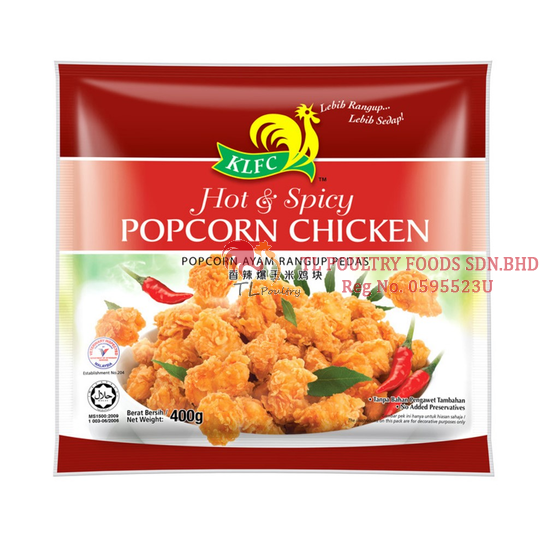 KLFC POPCORN AYAM PEDAS 400G