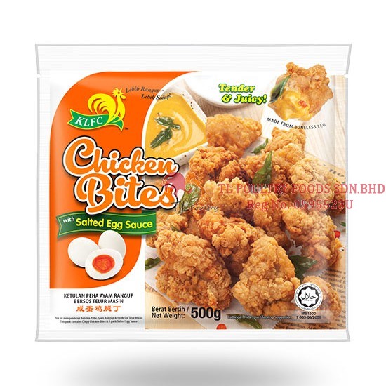 KLFC CHICKEN BITES WITH SALTED EGG 500G