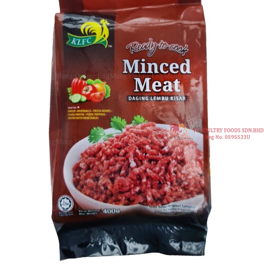 KLFC MINCED MEAT (KISAR LEMBU) 400GM
